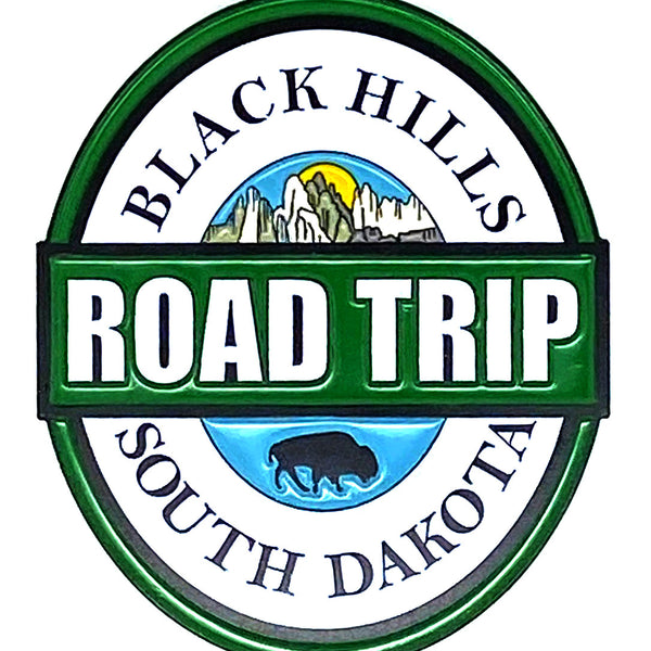 Black Hills Road Trip Magnet - Green