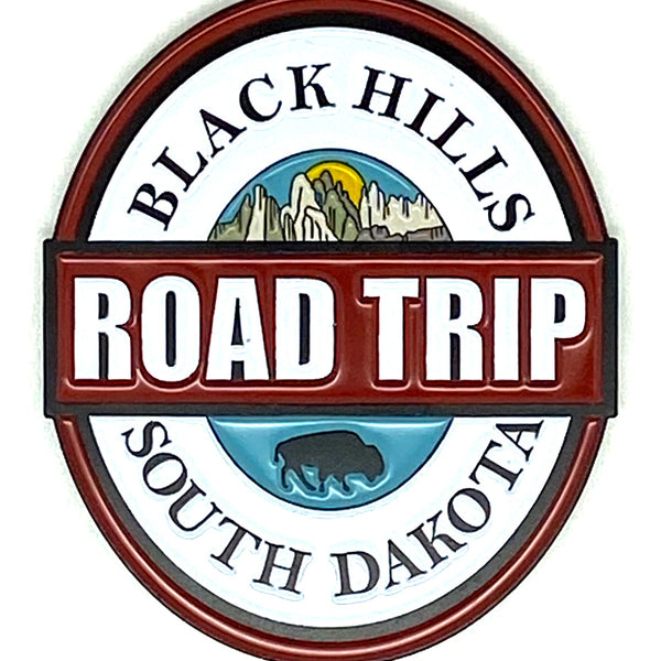 Black Hills Road Trip Magnet - Red