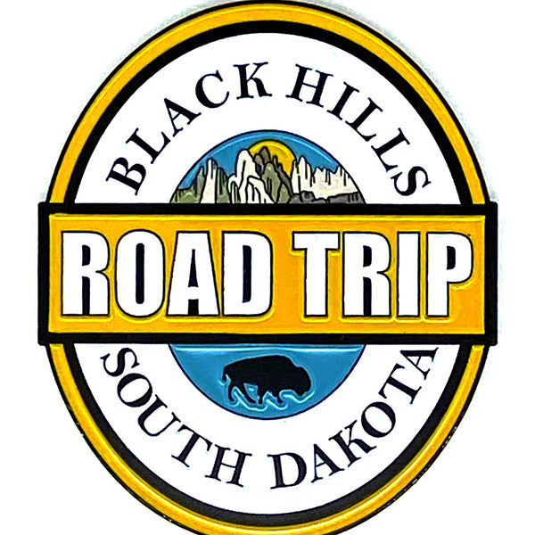 Black Hills Road Trip Magnet - Yellow