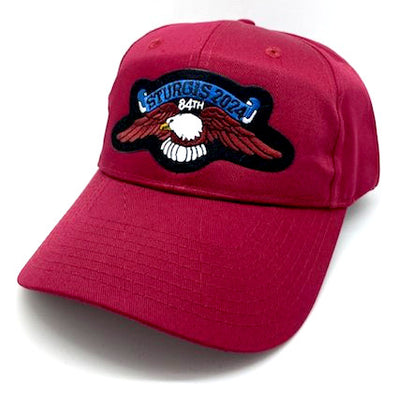 Sturgis Eagle Wing Maroon Cap - 2024