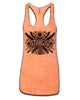 84th Ladies Orange Burnout Tank