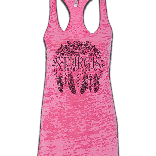 84th Ladies Pink Burnout Tank