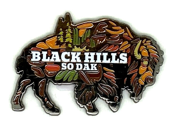 Black Hills Woodsy Bison Magnet